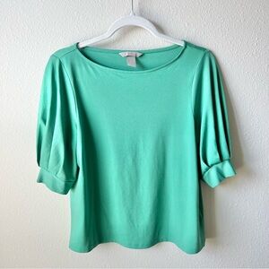 H & M green women’s blouse. Size Small.